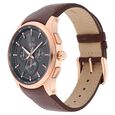 Xylys Swiss Multifunction Brown Leather Strap Grey Dial Watch For Men - image number 2