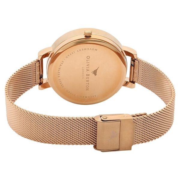 Olivia Burton Quartz Analog Pink Dial Stainless Steel Strap Watch for Women - image number 4