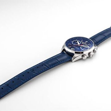 Roamer Gran Sportivo Quartz Chronograph With Date Blue Dial Silver Stainless Steel Strap Watch For Men