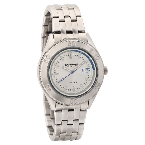 Titan Octane Silver Dial Analog with Date Stainless Steel Strap watch for Men - image number 0