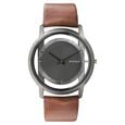 Titan Edge Brown Dial Analog Stainless Steel Strap Watch for Men