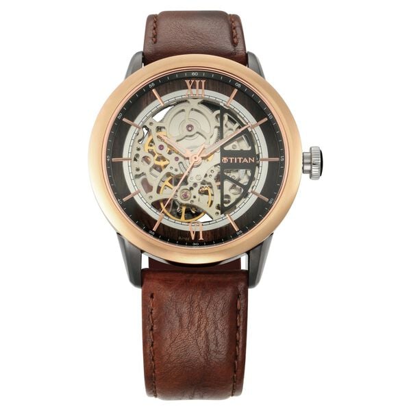 Titan Automatic Anthracite Dial Watch for Men - image number 1