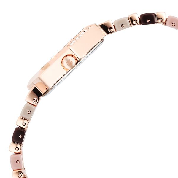 Titan Glitz Rose Gold Dial Analog Metal and Plastic Strap watch for Women - image number 3