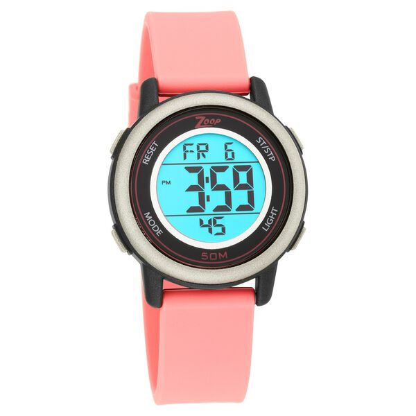 Buy Online Zoop Digital Watch with Digital Dial Pink Strap for
