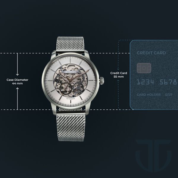 Titan Automatic Color Upgrade Silver Dial Grey Stainless Steel Strap Watch For Men - image number 6