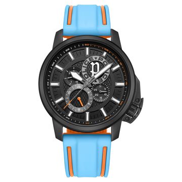 Police Black Dial Quartz Multifunction Watch for Men