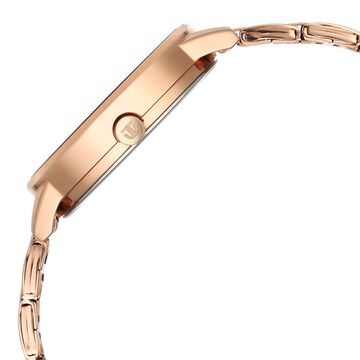 Titan Razzle Dazzle Quartz Analog with Day and Date Pink Dial Rose Gold Stainless Steel Strap Watch For Women