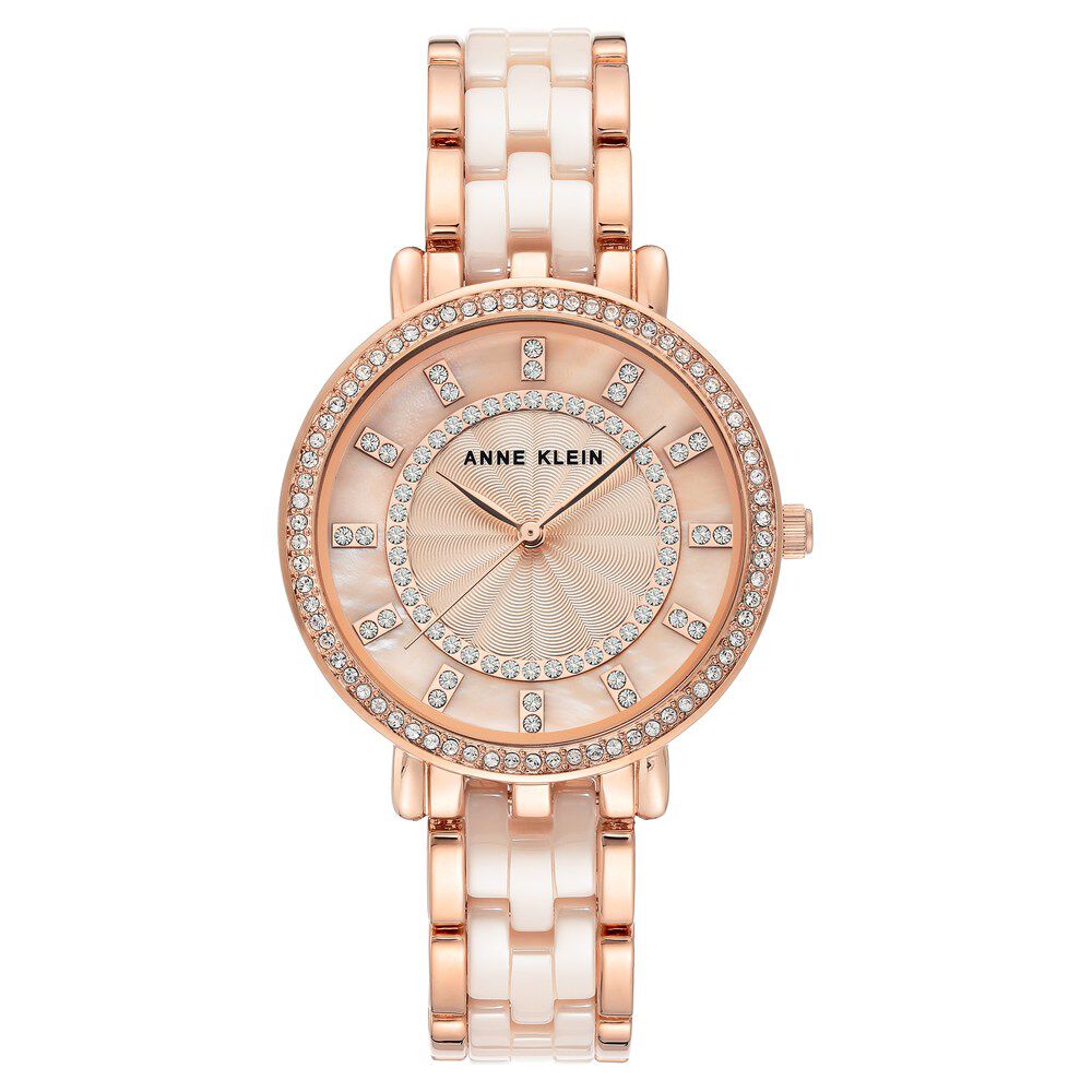 Anne klein pink ceramic clearance watch