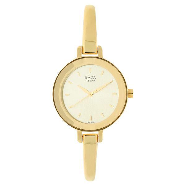 Titan Raga Viva Champagne Dial Women Watch With Metal Strap - image number 0