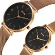 Sonata Soulmate Quartz Analog Black Dial Stainless Steel Strap Watch For Couple - image number 4