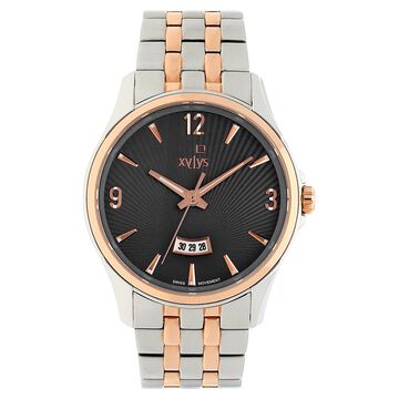 Xylys Quartz Analog with Date Grey Dial Stainless Steel Strap Watch for Men
