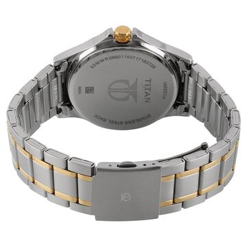 Titan Workwear Silver Dial Quartz Multifunction Stainless Steel Strap watch for Men