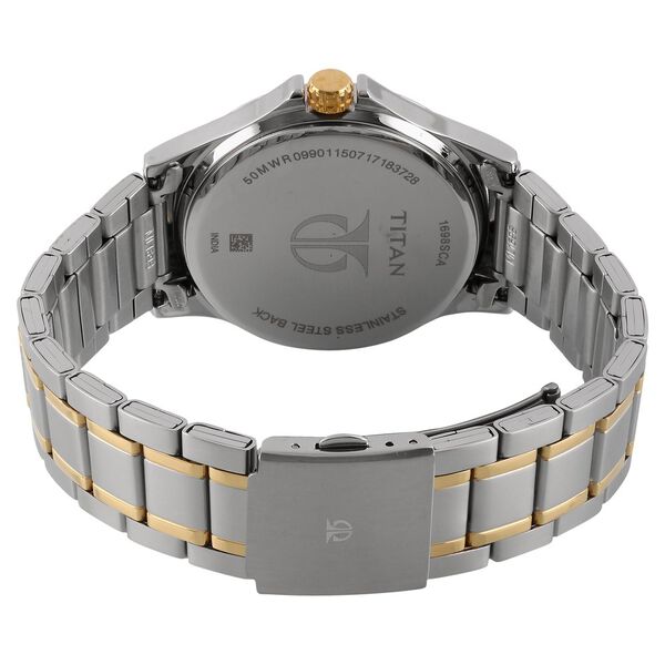 Titan Workwear Silver Dial Quartz Multifunction Stainless Steel Strap watch for Men - image number 3