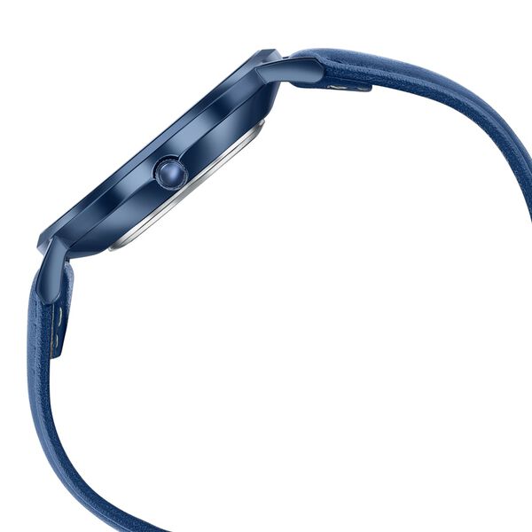 Poze By Sonata Quartz Analog Blue Dial Blue Leather Strap Watch For Men - image number 5
