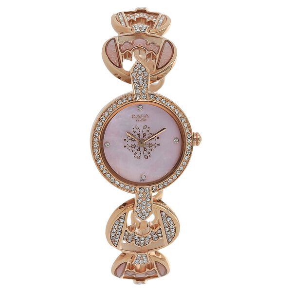 Titan Raga Moonlight Mother of Pearl Analog Metal Strap watch for Women - image number 0