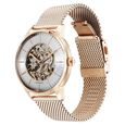 Titan Skeletal Automatic Gold Dial Gold Stainless Steel Strap Watch for Men - image number 3