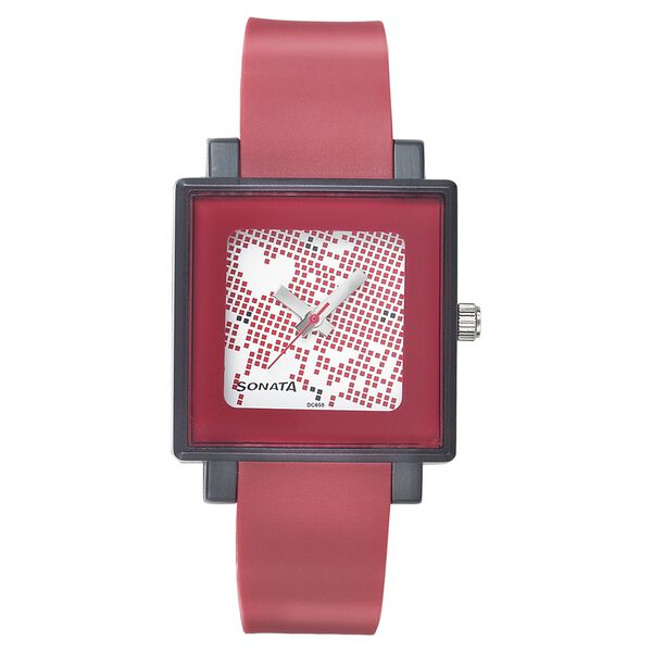 SF Quartz Analog Black Dial Plastic Strap Watch for Women - image number 0