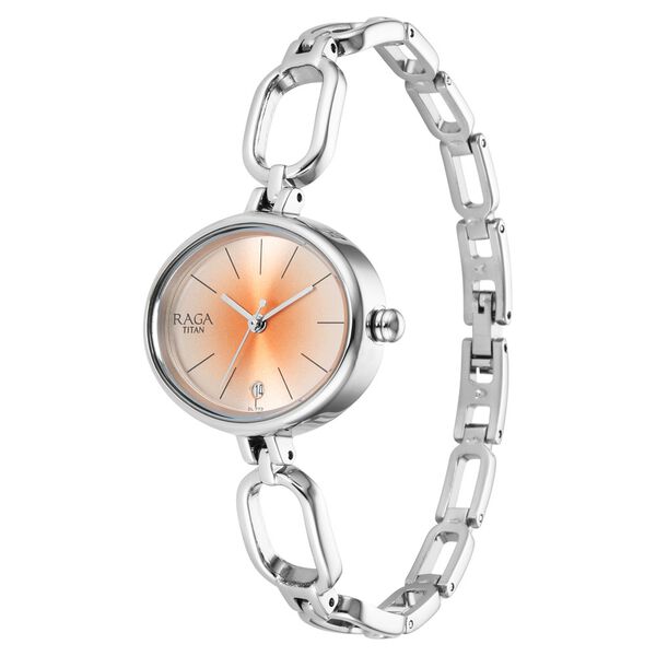 Titan Raga Viva Silver Dial Analog Metal Strap watch for Women - image number 2