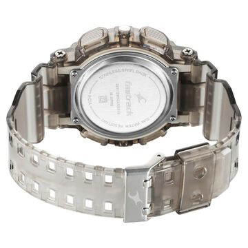 Fastrack StreetStyle Digital Dial Translucent Grey PU Strap Watch For Guys