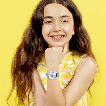 Zoop Disney Donald Duck Analog Watch with Silver Dial & Blue Strap for Boys Kids, from House of Titan
