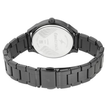 Fastrack All Nighters Quartz Analog Blue Dial Stainless Steel Strap Watch for Girls