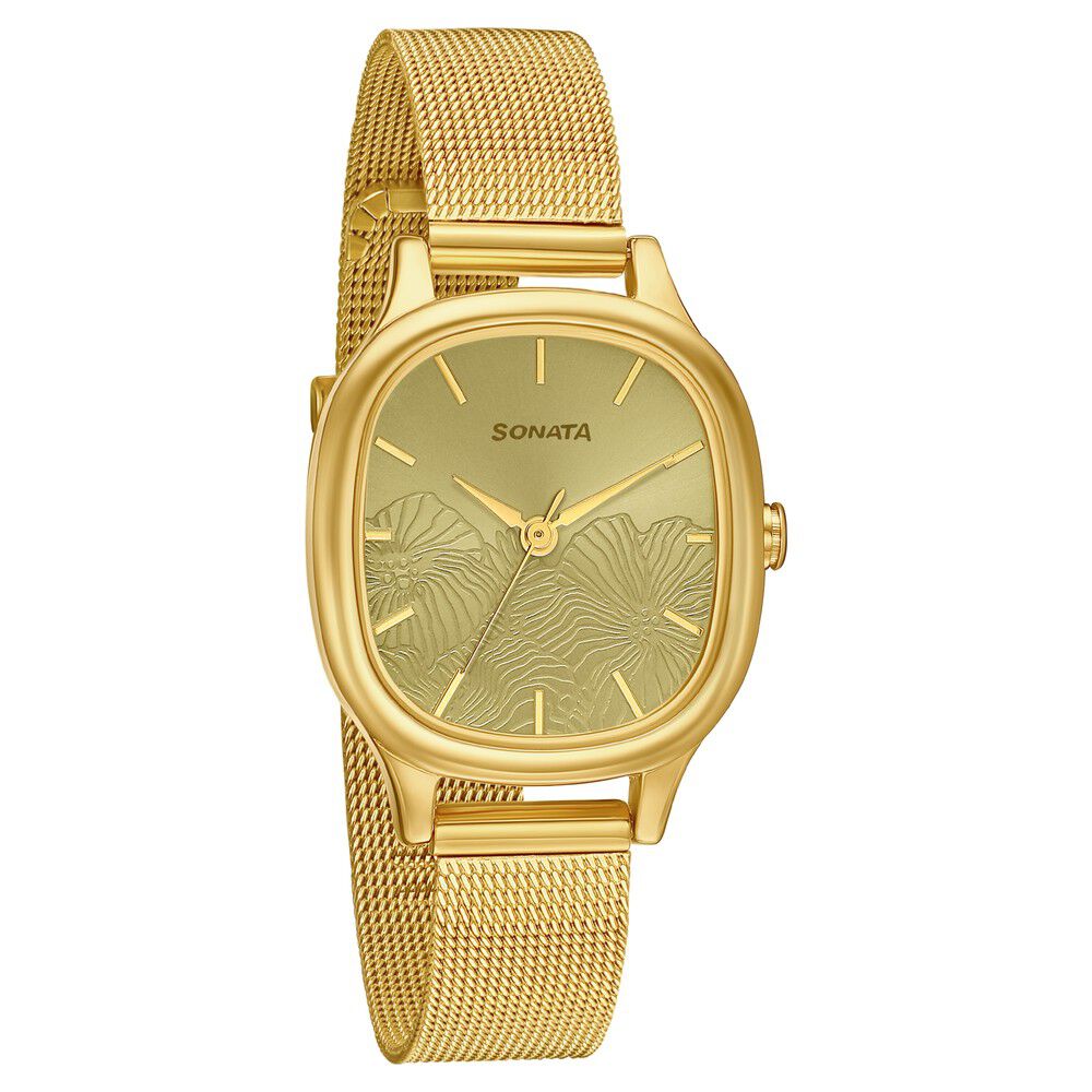 Sonata Linnea Green Dial Women Watch With Stainless Steel Strap-picture-20