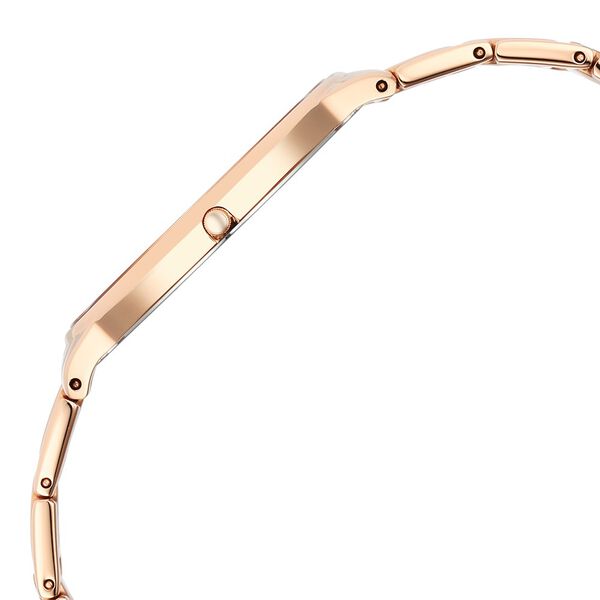 Titan Edge Metal Ladies Allure Quartz Analog Mother Of Pearl Round Shaped Dial Rose Gold Stainless Steel Strap Watch For Women - image number 3