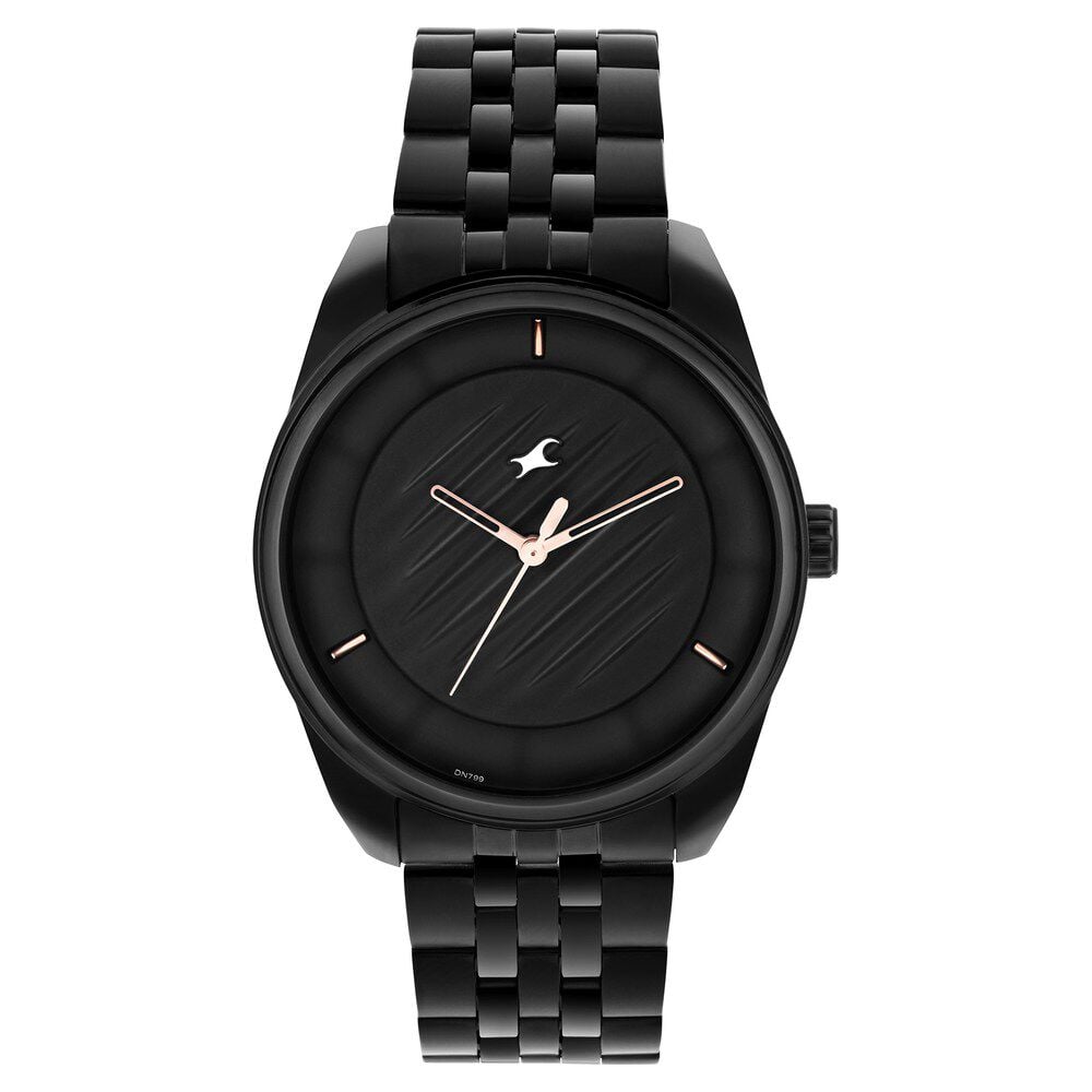 Fastrack watches for mens black steel shop