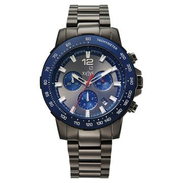 Xylys Swiss Quartz Grey Dial Grey Stainless Steel Strap Watch For Men