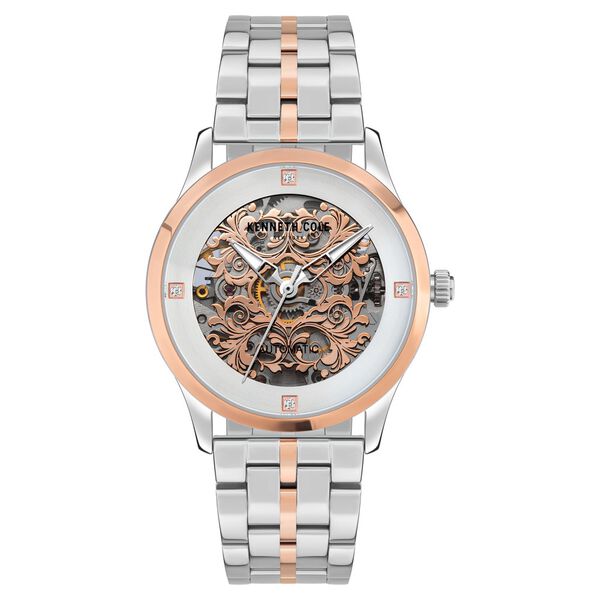 Kenneth Cole Automatic Silver Dial Stainless Steel Strap Watch for Women - image number 0