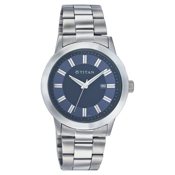 Titan Quartz Analog with Date Blue Dial Watch for Men - image number 0