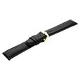 22 mm Black Genuine Leather Straps for Men - image number 3