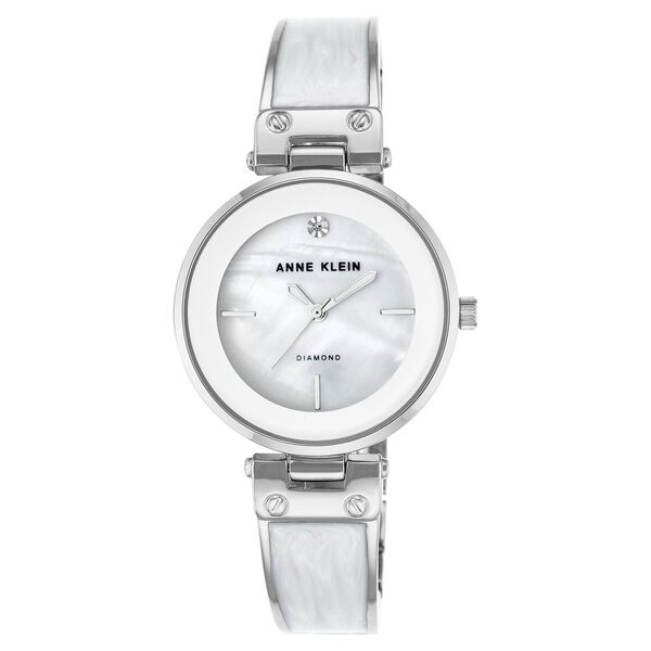 Anne Klein Quartz Analog White Dial Metal Strap Watch for Women - image number 0
