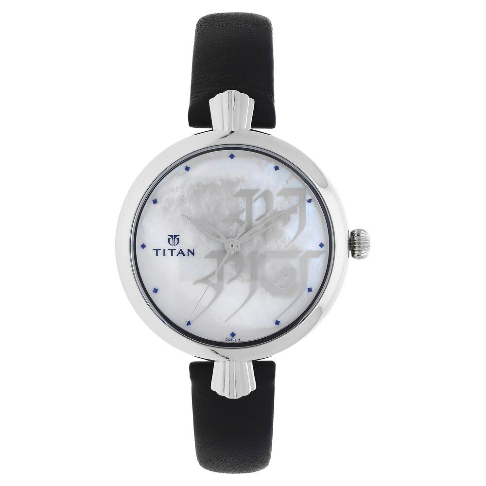Buy Online Titan Forever Kolkata Mother of Pearl Analog Leather Strap watch for Women 2580sl01 Titan