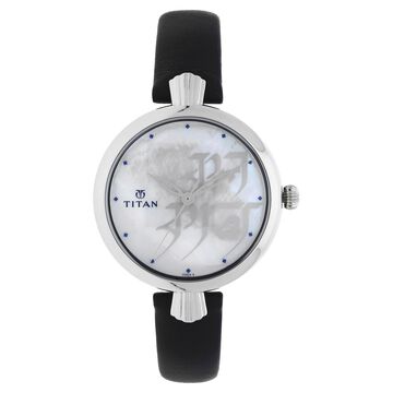 Titan Forever Kolkata Mother of Pearl Analog Leather Strap watch for Women
