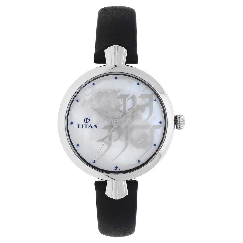 Titan Forever Kolkata Mother of Pearl Analog Leather Strap watch for Women - image number 0