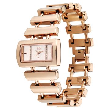 Vyb Siren By Fastrack Quartz Analog Rose Gold Dial Rose Gold Metal Strap Watch For Girls