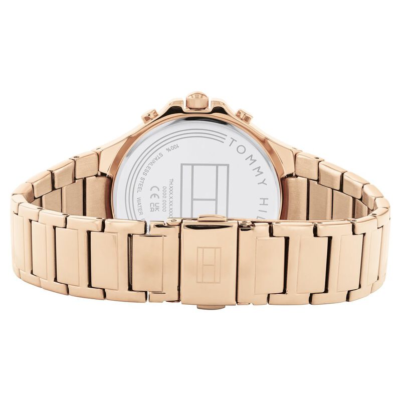 Tommy Hilfiger Gold Dial Golden Stainless Steel Strap Watch for Women - image number 2