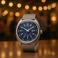 Titan Tonneau Analog with Date and Green Dial Green Leather Strap Watch for Men