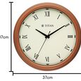 Titan Classic White Wall Clock with Silent Sweep Technology - 32.5 cm x 32.5 cm (Medium) - image number 5