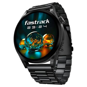 Fastrack Radiant FX4 Premium Metal Smartwatch with 3.8 cm EdgeX AMOLED Display, Functional Crown