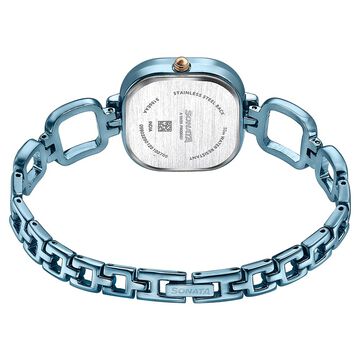 Sonata Colours of Earth Quartz Analog Blue Dial Metal Strap Watch For Women