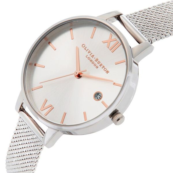 Olivia Burton Quartz Analog Silver Dial Stainless Steel Strap Watch for Women - image number 1