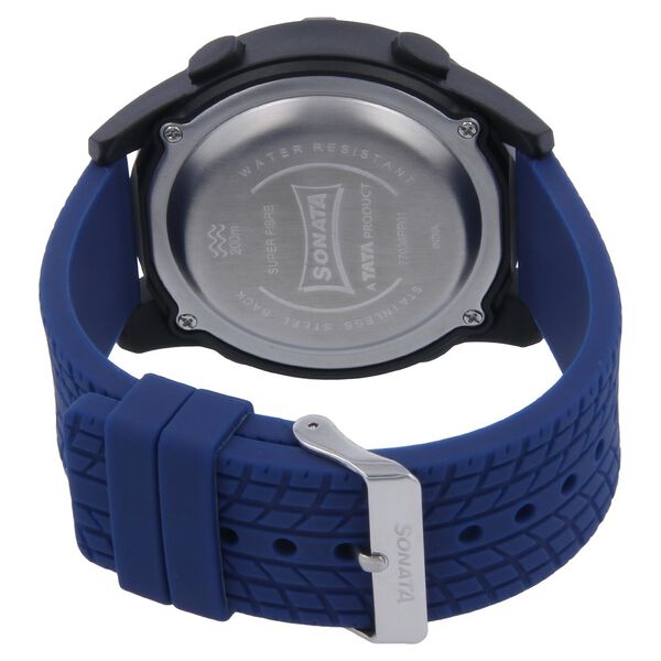 SF Digital Dial Blue Plastic Strap Watch for Men - image number 3