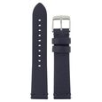 22 mm Blue Genuine Leather Strap for Men - image number 0