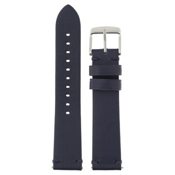 22 mm Blue Genuine Leather Strap for Men