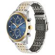 Sonata Magna Quartz Multifunction Blue Dial Two Toned Stainless Steel Strap Watch For Men - image number 1