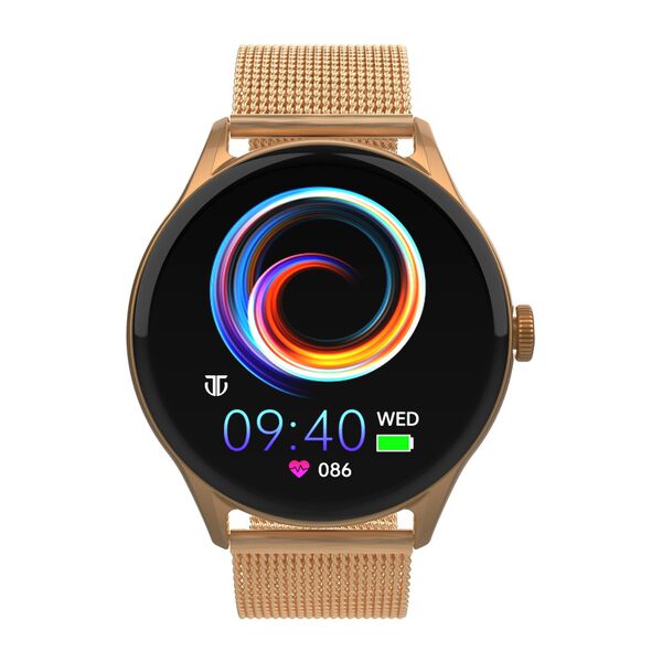 Titan Evoke Smartwatch - Seamless Calls, Voice Assistant, Rose gold strap - image number 0
