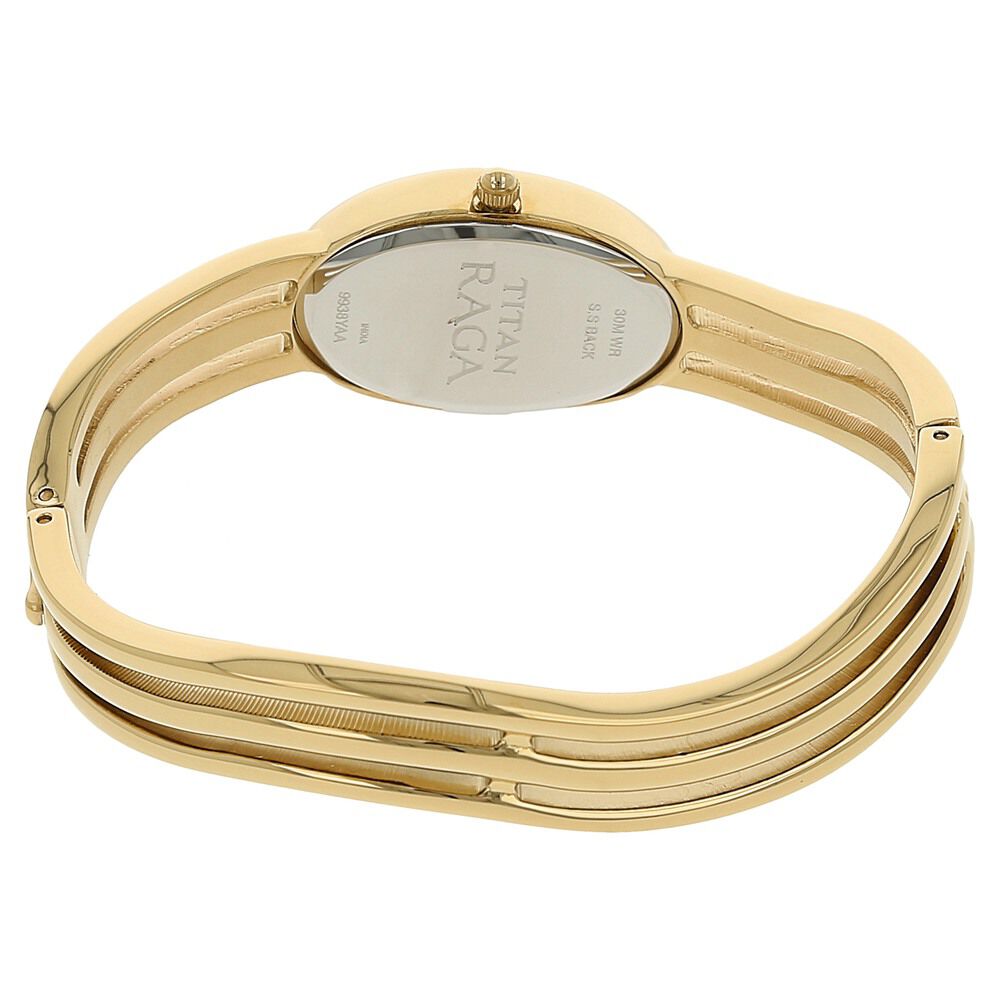 Buy Online Titan Quartz Analog Mother of Pearl Dial Metal Strap Watch for Women nq9938ym01 Titan