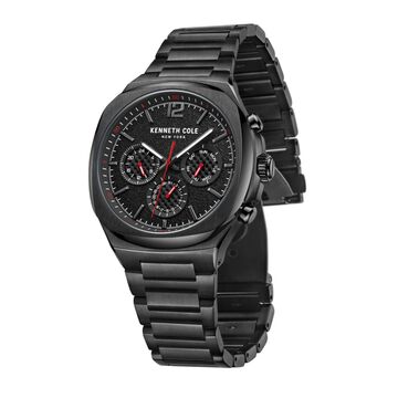 Kenneth Cole Multifunction Black Dial Watch for Men